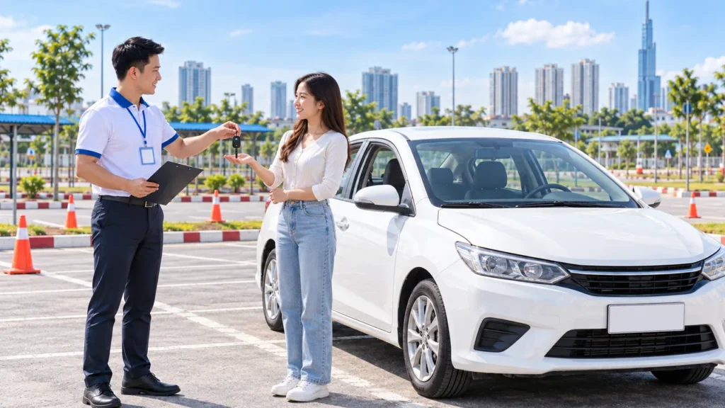 Thuê xe tập lái theo giờ